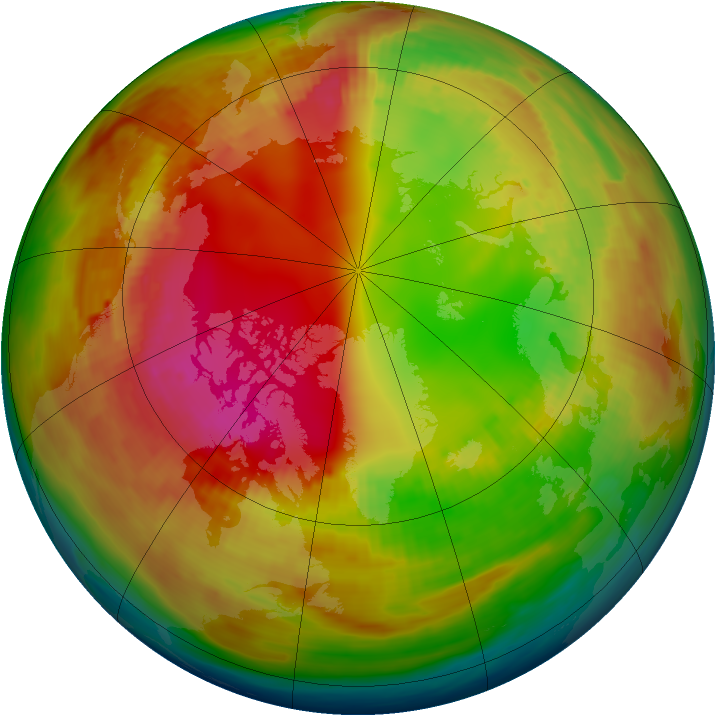 Arctic ozone map for 01 February 1979